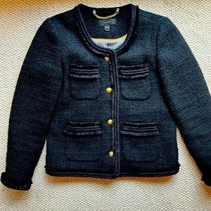 J. Crew Black Ladies Jacket.  This is a darling jacket with so much detail